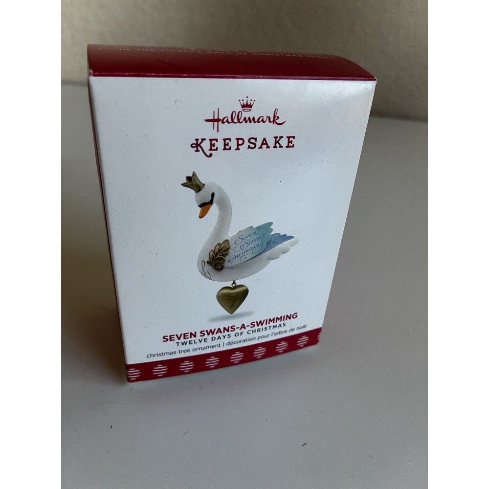 Hallmark Keepsake 2017 Seven Swans-a-Swimming Twelve Days of Christmas Ornament